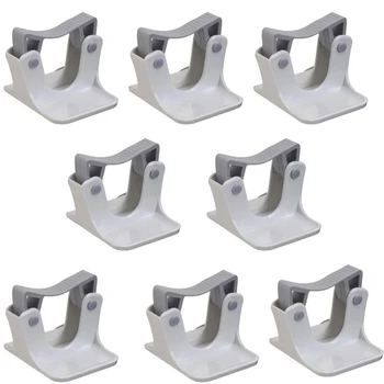

8Pcs Wall Mounted Mop Organizer Holder Brush Broom Hanger Storage Kitchen Organizer Mop Broom Holder Household Hook