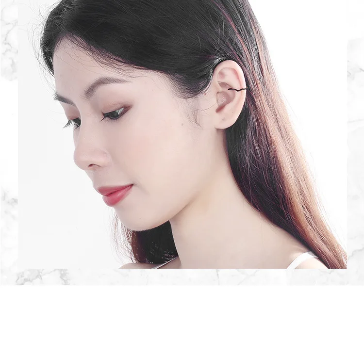 Star Fake Hoops Non Without Piercing Clip Earrings Ear Cuff Girl Helix Cartilage Black Silver Color Women Men Earrings Clip On