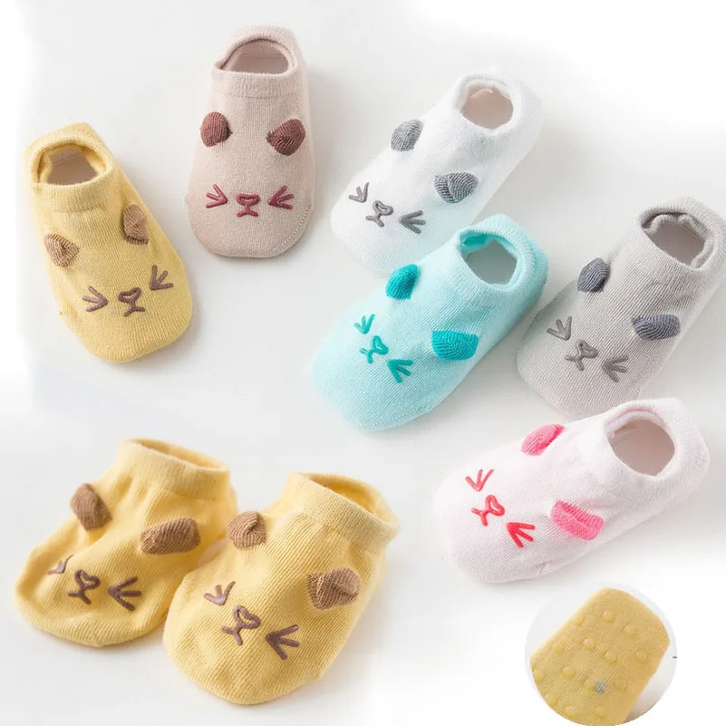 3 пары детские Нескользящие хлопковые носки|Носки| |