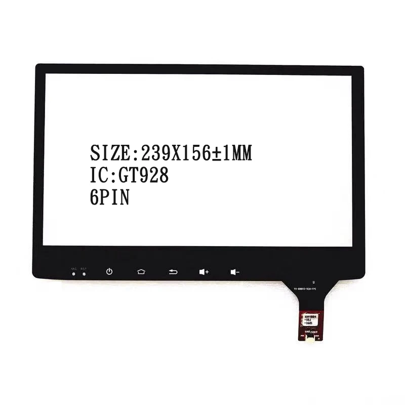 

239*156 10/10.1/10.2 inch android universal DVD navigation capacitive touch screen GT928 / 6 pin