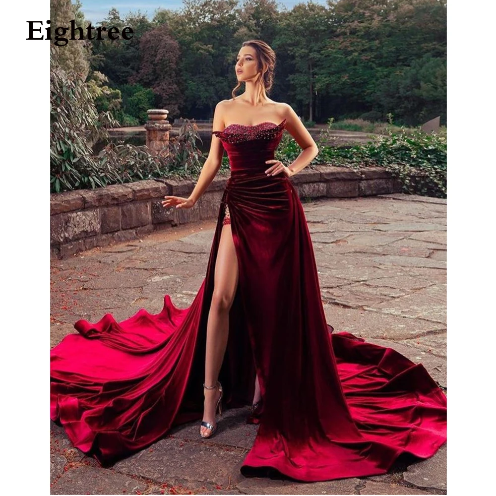 V Neck Backless Burgundy Lace Long Prom Dresses, Long Wine Red Lace Fo –  Shiny Party