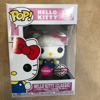 

Exclusive Official Funko pop Kitty (Classic) Flocked Vinyl Action Figure Collectible Model Toy with Original Box