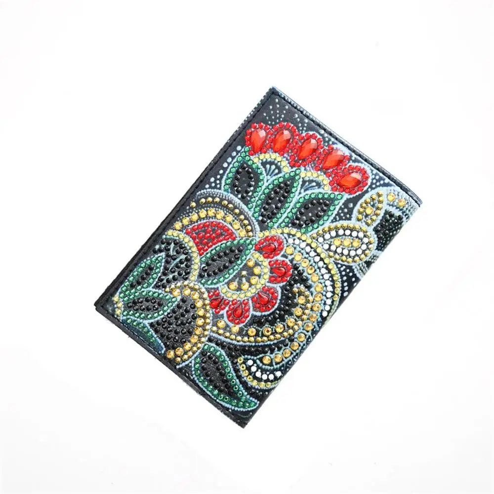 DIY Diamond Painting Passport Book Case Cover Classic European Style Diamond Embroidery Wallet Credential Book Case Handicrafts