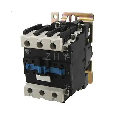 Ui 660V Ith 80A 3 полюса 1 NO 1 NC 380V катушка контактор переменного тока CJX2-5011