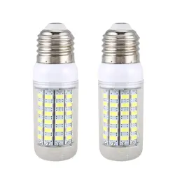 Топ 2 шт энергосберегающая лампа E27 220V 69 SMD 5730 1500LM 6000-6500K светодиодный светильник "Кукуруза"