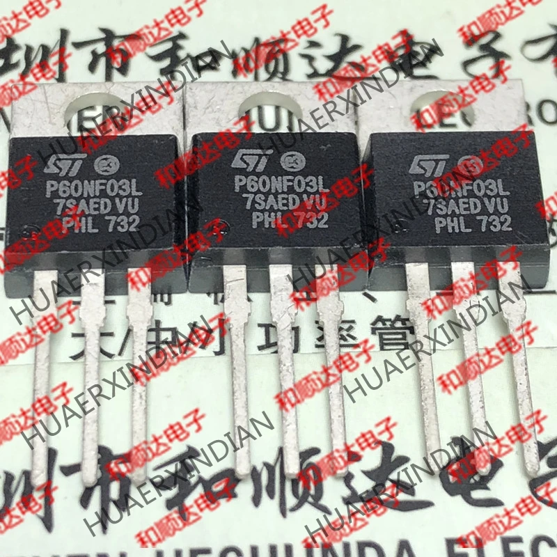 Новый оригинальный P60NF03L STP60NF03L TO-220 30В 60A | Электронные компоненты и принадлежности