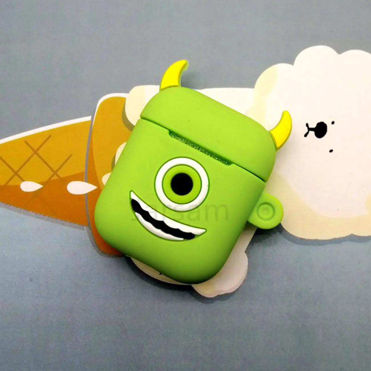 Для AirPods чехол 3D милый кот для разделывания свиньи, утки Kawaii аниме мультфильм наушники чехол для AirPods Мягкий защитный чехол - Цвет: Bigeyes