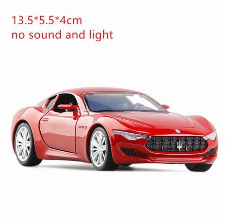 Alfieri Alloy Sports Car Diecast High Simulation Sound And Light Model Toy Vehicle Collection Gifts Toys for boys