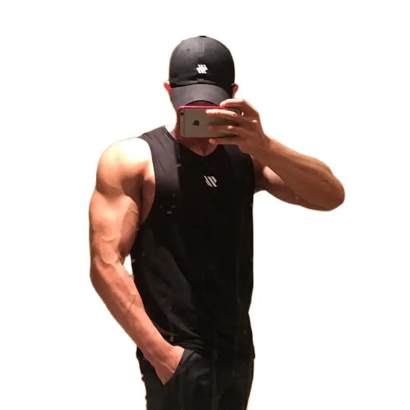 GITF Mannen Bodybuilding Tank Tops Gym Workout Fitness Mouwloos Shirt...