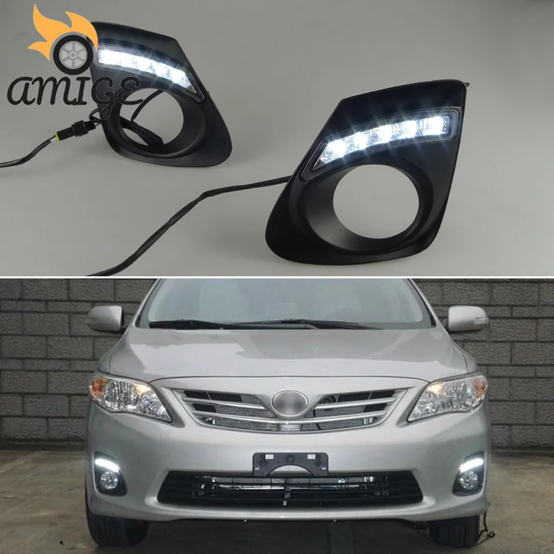 12V авто светодиодный DRL Дневной светильник s для Защитные чехлы сидений сшитые