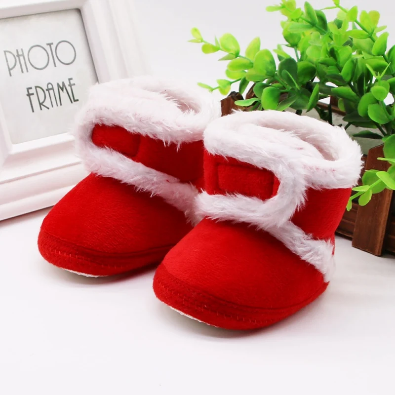 Warm Fleece Baby Girl Snow Boots For Baby Girl Boy Anti-silp Prewalker
Booties Baby Shoes Toddler Shoe 0-18 Months