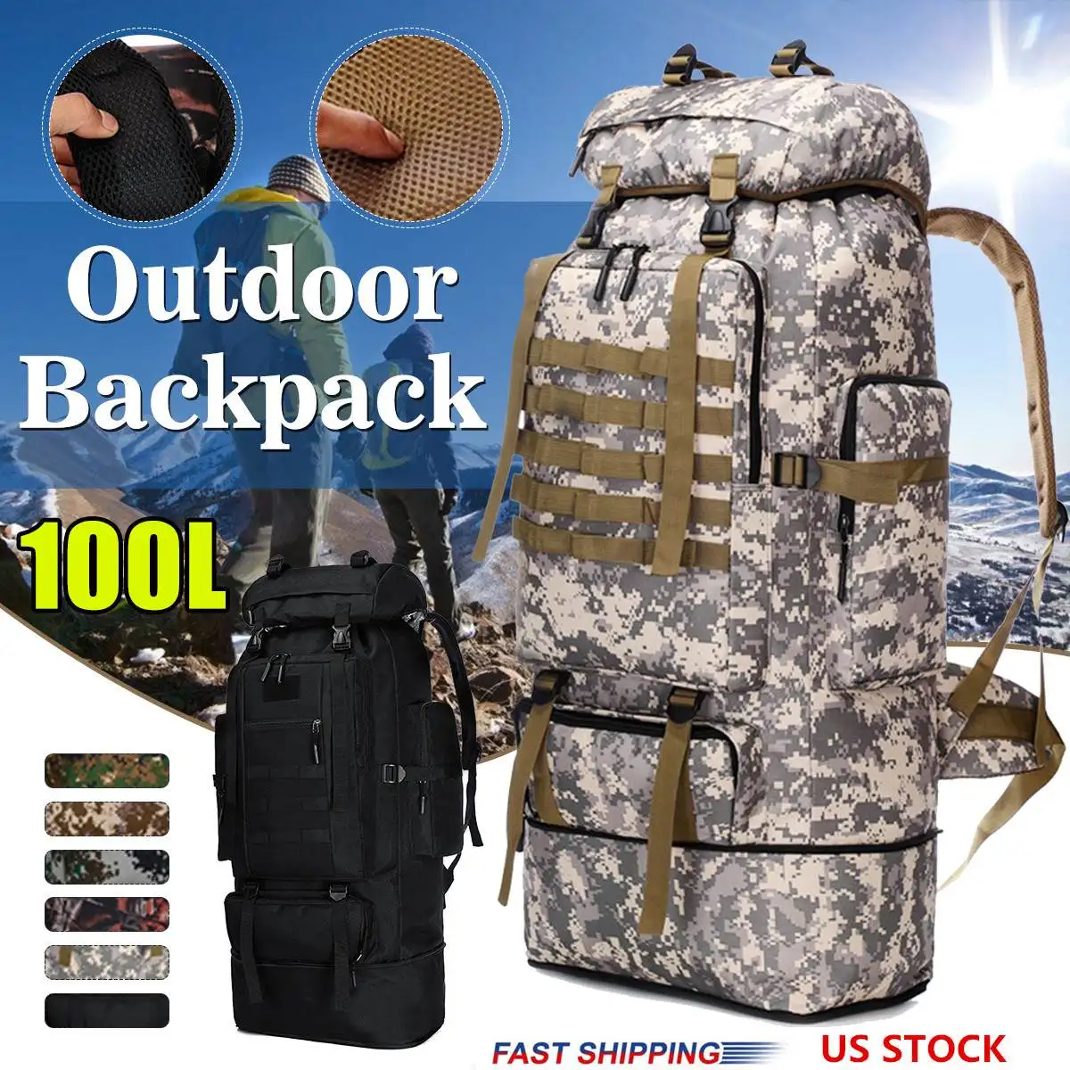 100l travel backpack