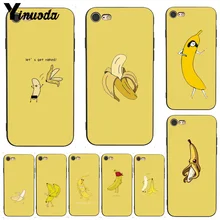 Yinuoda Ультратонкий чехол для телефона с рисунком банана из мультфильма для мобильных телефонов Apple iPhone 8 7 6 6S Plus X XS MAX 5 5S SE XR