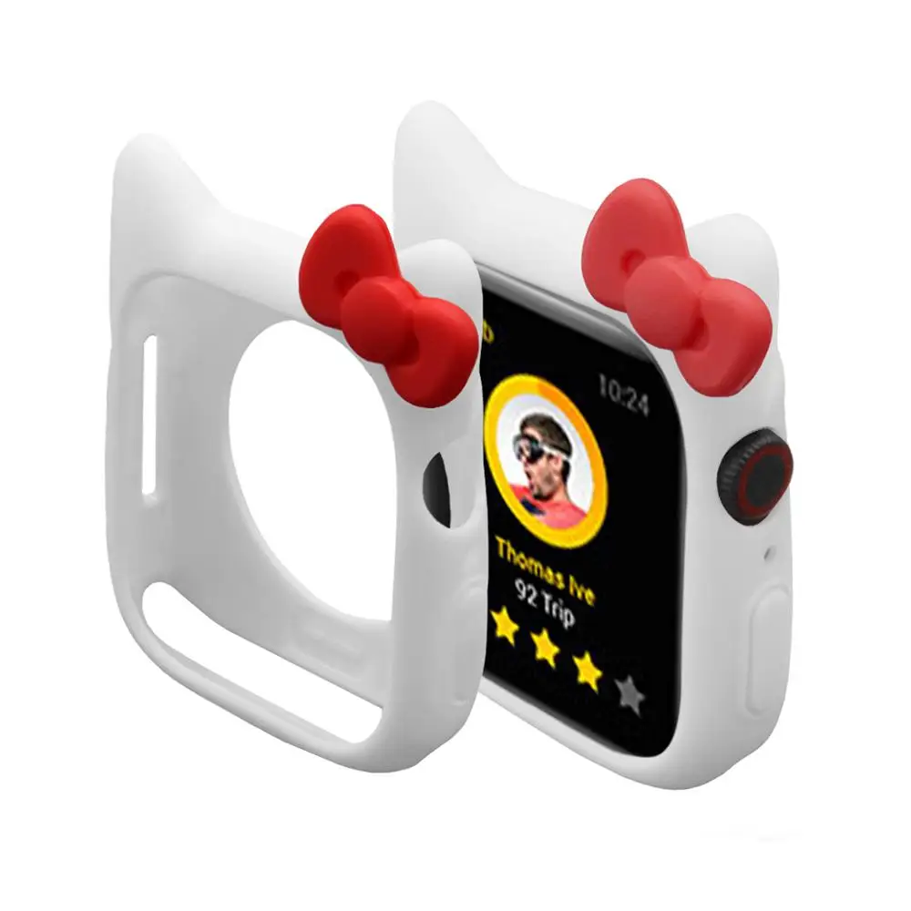 Чехол Serilabee KIT TY CAT для apple watch 4 5/3/2/1 40 мм 44 мм милый защитный силиконовый чехол s для iwatch series 4 5/3/2/1