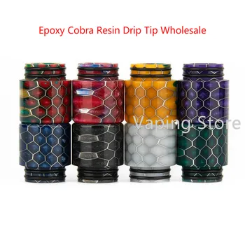 

10PCS Wholesale Epoxy Resin Honeycomb Wide Bore FreeMax TWISTER 80W FireLuke 2/Horizon Falcon King 810 Drip Tip