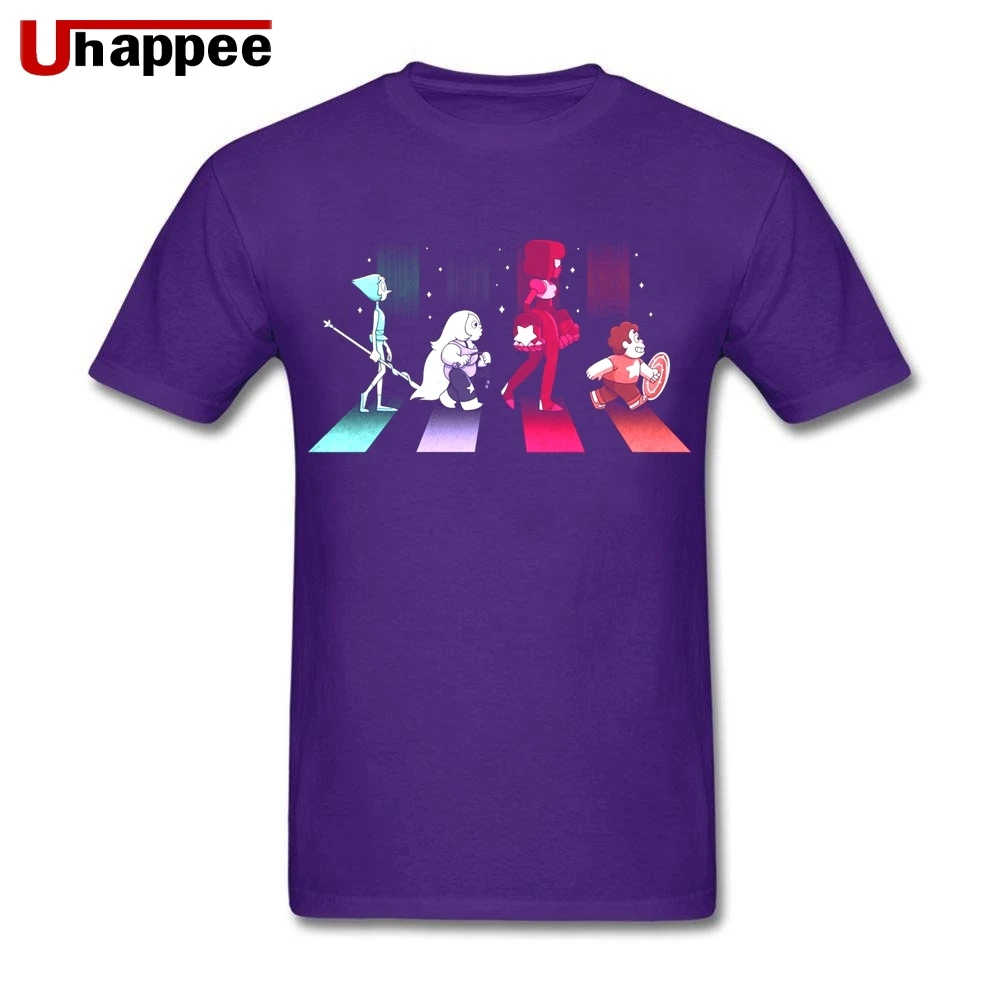 Swagger Steven Universe Tee Homme Slim Fit черные футболки с короткими рукавами и цветным принтом Мужская одежда размера XXXL - Цвет: Фиолетовый