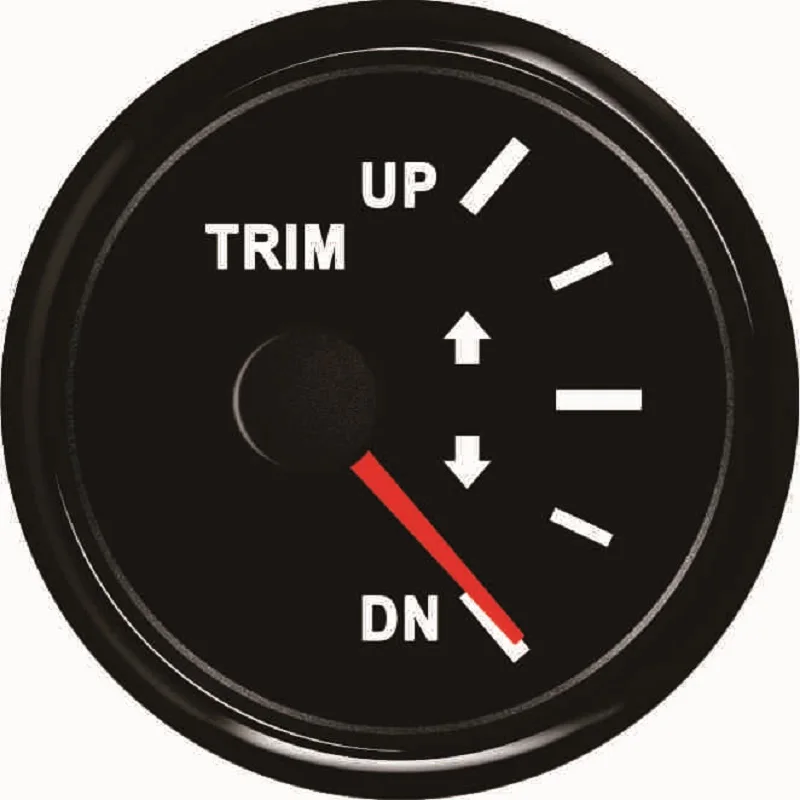 Waterproof Marine Trim Gauge Meter 0 190ohm UP DN with Red Backlight