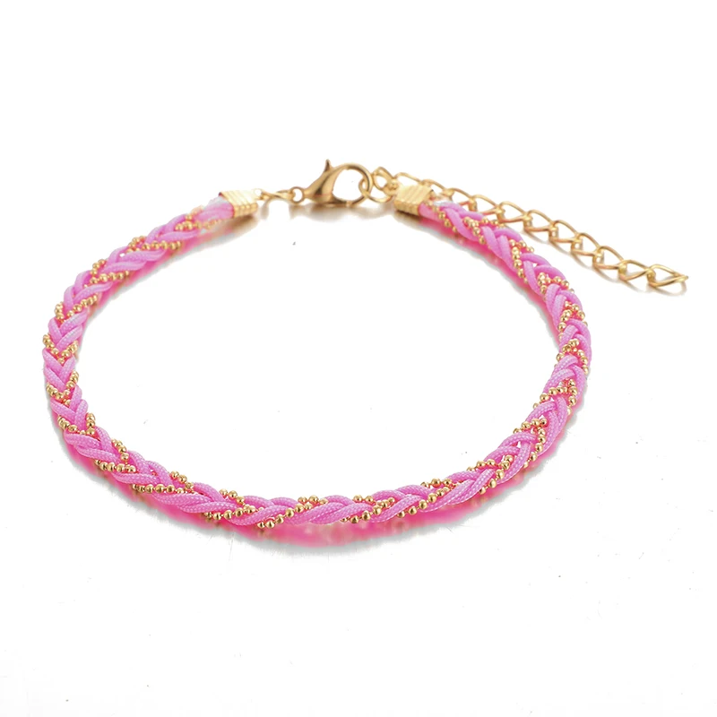 Tocona Boho 4 шт./компл. из бисера из ювелирных изделий из ножной браслет Прекрасный Вишневый цветной веревки босоножки, браслеты на ногу для Для женщин, ювелирное изделие, подарок 9000