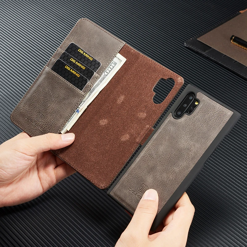Note10 Роскошный кожаный чехол для samsung Galaxy Note 10 9 8 S8 S9 S10 5G A6 A8 плюс A7 A40 A50 A70 откидная крышка защитный чехол-бумажник на магните чехол