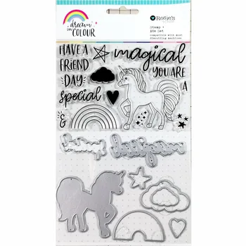 

CRZCrafter Clear Stamp and Metal Cutting Dies set Scrapbooking Cardmaking Journal Stamp and Cutting dies