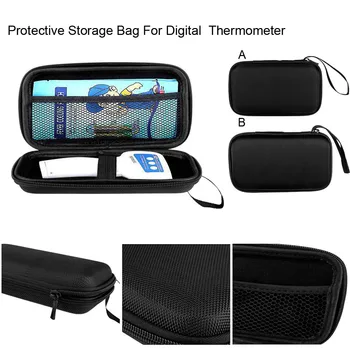 

Hard EVA Carrying Case Protective Storage Bag For Digital Ear Thermometer home use reusable Travel Bag Portable Storage Case