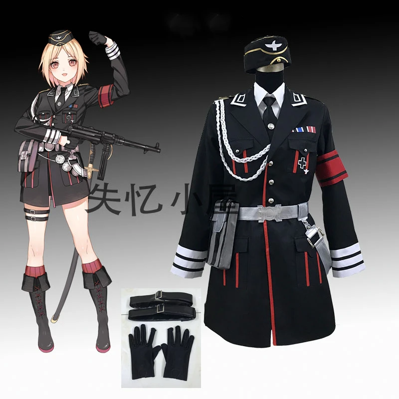 

[Customized] Anime Girls Frontline MP40 Battle Uniform Dress Cosplay Costume Full Set Women Halloween Free Shipping 2020 New.