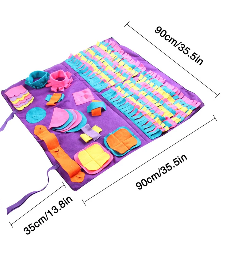 Питомец собака нюхать коврик игровая площадка игрушечное одеяло питомец нюхать обучение съемные флисовые подушечки