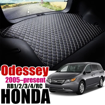 

Leather Car Trunk Mat For Honda Odyssey 2013-present Trunk Boot Mat RB Honda RC Cargo Liners Tray Slip Rear odessey Liner Pad