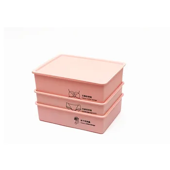 

Household Foldable Underwear Storage Box Plastic Storage Box Bra Underwear Socks Storage Grid Organizing Box