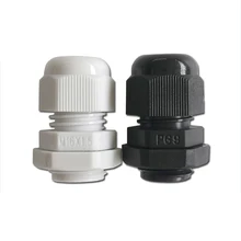 

Waterproof cable gland PG9 PG11 PG13.5 PG16 PG19 cable gland IP68 white black nylon plastic connector wiring accessories