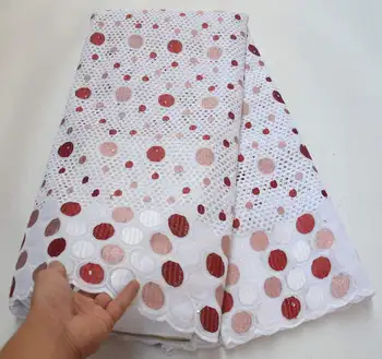 

New Holes Design Nigerian African Dry Lace Fabric Soft Skin Swiss Voile Lace In Switzerland Polish Voile Lace For Bridal Sewing