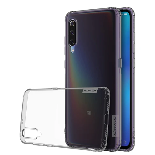 Nillkin натуральный ТПУ для Xiaomi mi 9 чехол 6,39 ''Кристальный прозрачный мягкий кремний задний Чехол для Xiaomi mi 9 mi 9 чехол Capa - Цвет: Серый