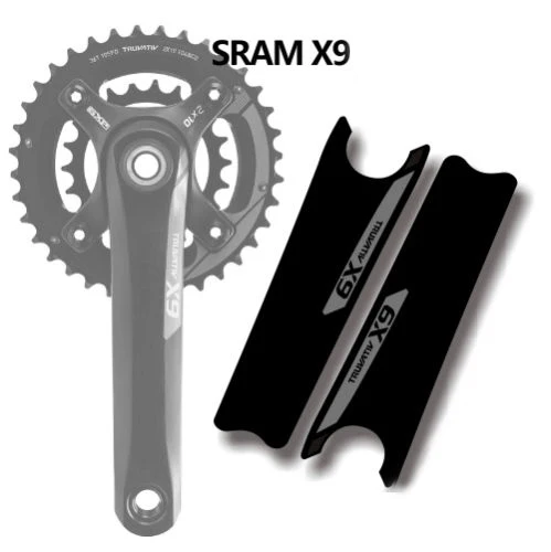 SRAM X9 Кривошип наклейки/наклейки горного велосипеда/велосипеда для MTB Бесплатная