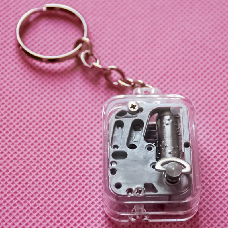 

Music Box Key Chains Best Birthday Gift Mechanical Metal Musical Boxes Clockwork Music Box with Screws Keyrings