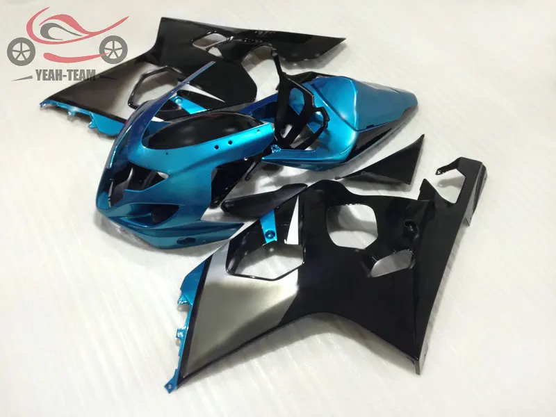 Китайский набор обтекателей для Suzuki K4 2004 2005 GSXR750 04 05 GSXR 600 750 синий серый мотоцикл ABS пластик обтекатели комплект