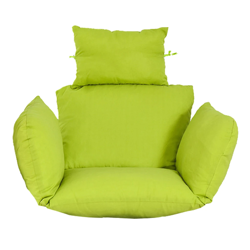 Thicken Swing Hanging Basket Seat Cushion Hanging Egg Chair Pad for Home Garden Rocking Chair Seat Cushion (No Chair)