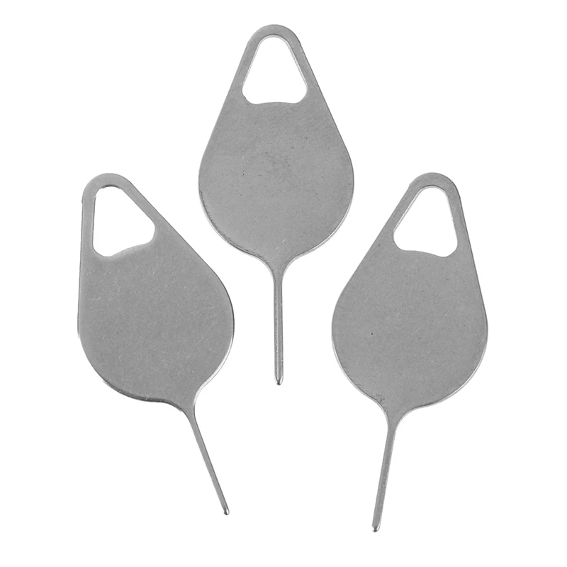 Key Tool 3pcs Sim Card Tray Removal Eject Pin Stainless Steel Needle Universal for All Smart Phones