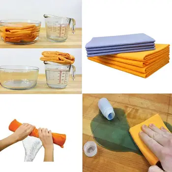 

8PCS Anti-grease Dish Bamboo Fiber Cloth Towel Washing Absorbent dishwasher Kitchen Cleaning That Pu