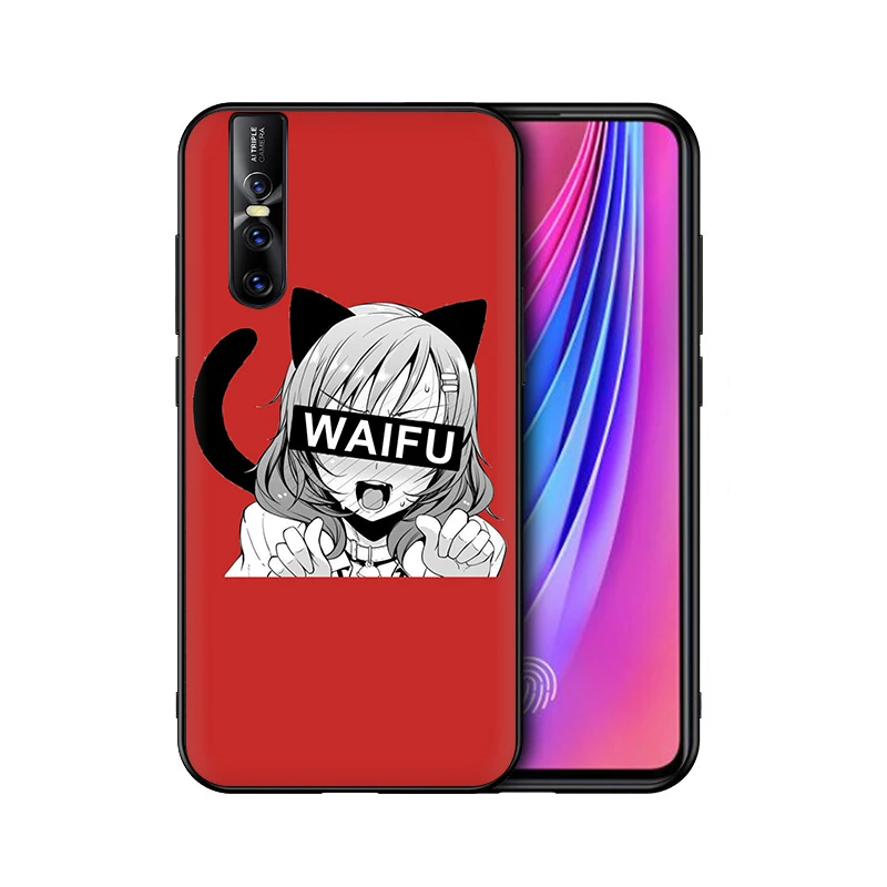 B12 EWAU Sugoi семпай аниме waifu силиконовый чехол для телефона для VIVO Y53 Y55s Y81s Y79 V9 V11 V15 Pro Y69 Y71 Y91C Y93 Y66 X9s Z5X - Цвет: B12