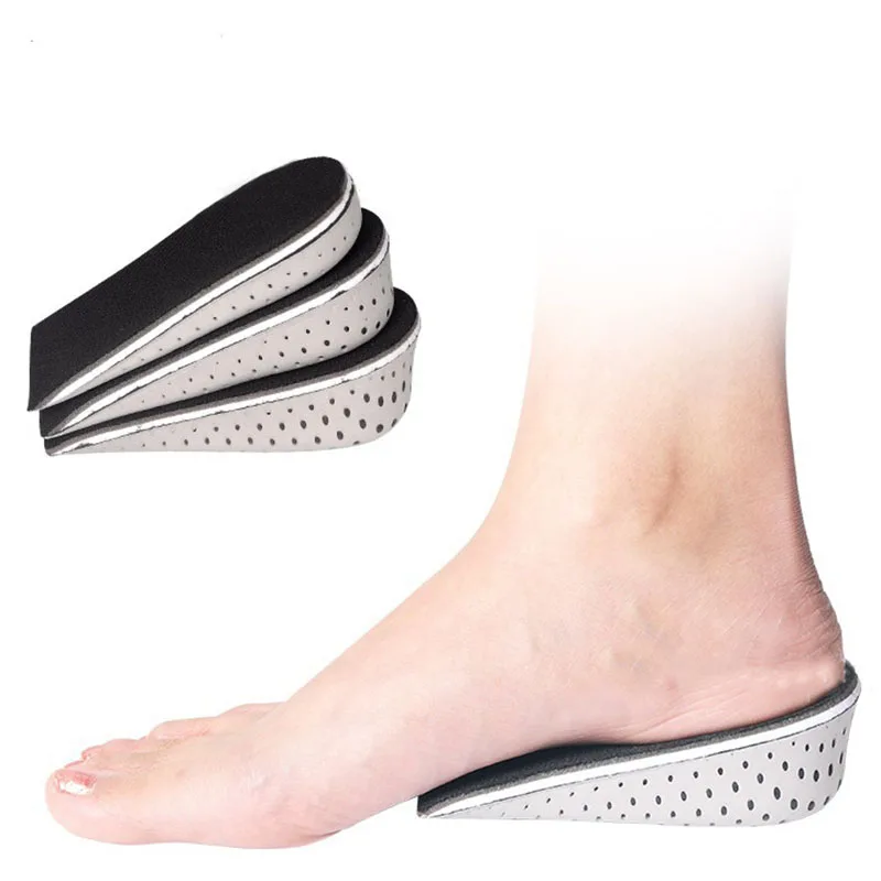 1 Pair Shoe Insoles Breathable Half Insole Heighten Heel Insert Sports