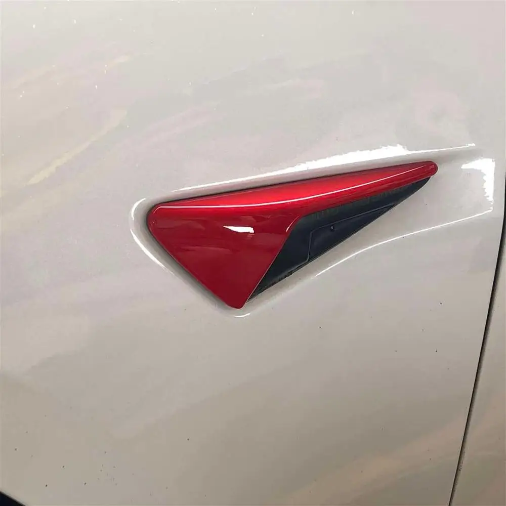 Эмалированная Красная Пластиковая маркировка для боковой камеры Tesla модели 3 S X Y 2