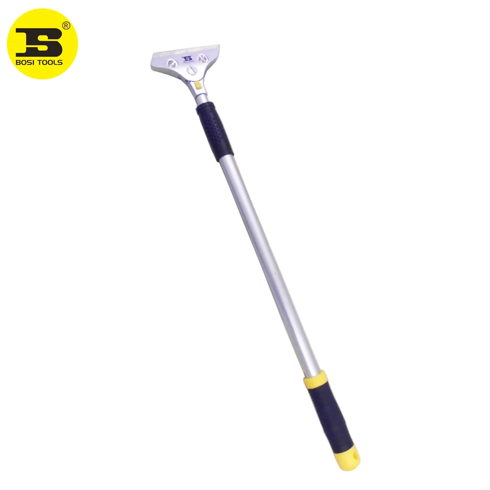 Putty knife scraper Wall scraper Paint scraper BOSI Extensible Aluminium Long Handle Floor Window Wall Razor Scraper
