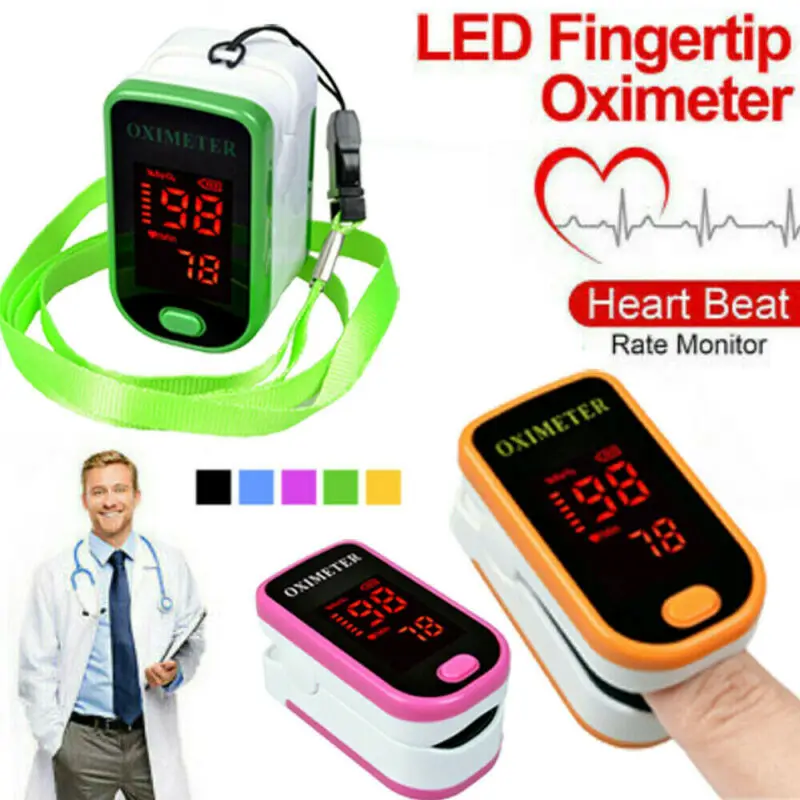 

Portable Fingertip Oximeter Monitor Blood Oxygen Saturation Pulsoximeter Heart Rate Pulse Oximeter