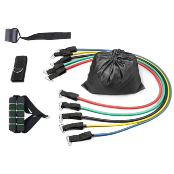 

Multifunctional Combination Rally Tpe11 Piece Set Fitness Pull Rope Latex Elastic Rope