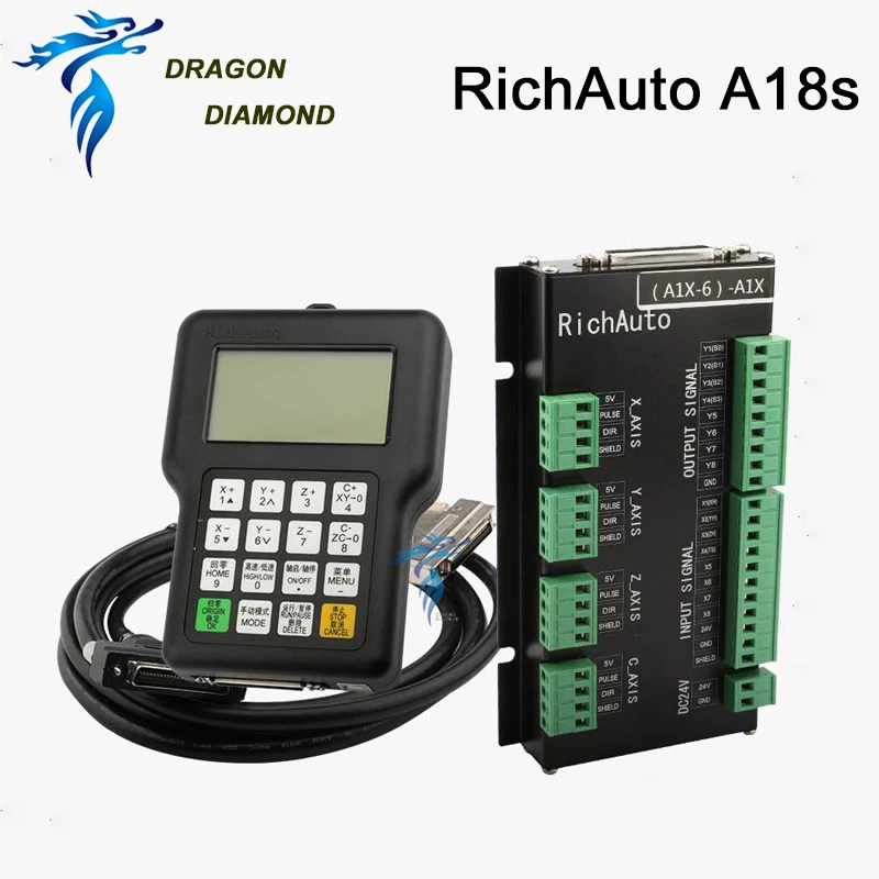 DSP контроллер A18S A18E RichAuto 4 оси ЧПУ USB связь движения для ЧПУ маршрутизатор