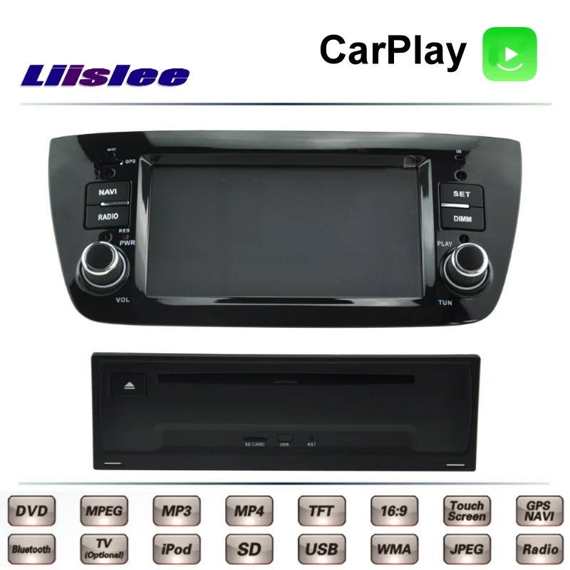 Для Fiat Doblo Pratico 2009 ~ 2017 Автомобильный мультимедийный ТВ DVD GPS Радио Carplay