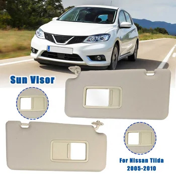

New Car Inner Sunvisor Sunshield Sun Visor Shield Shade Board With Mirrors Mirror For Nissan Tiida 2005 2006 2007 2008 2009 2010
