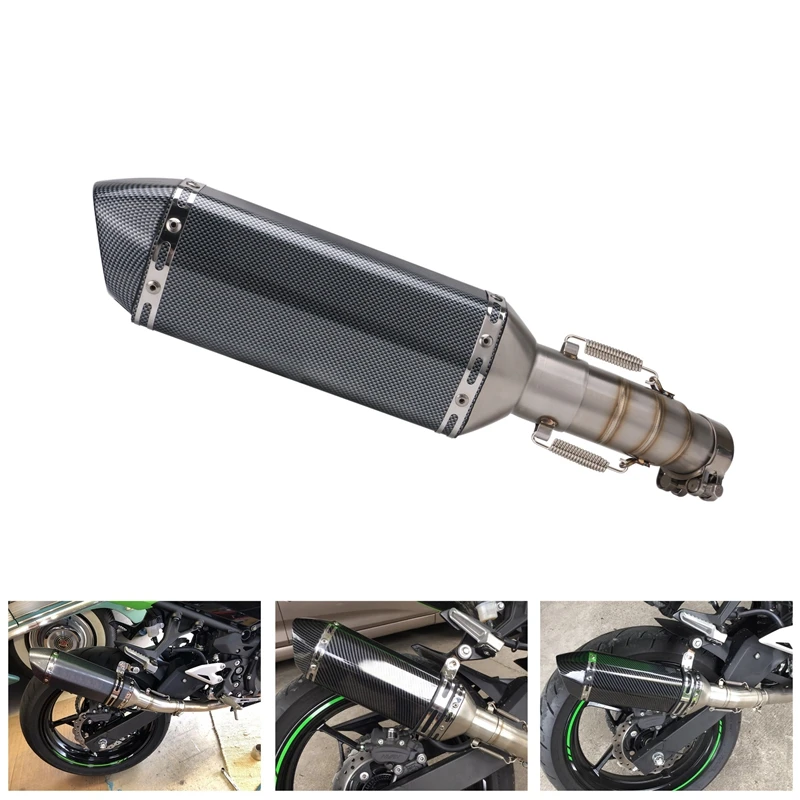 

Motorcycle Sleeve Exhaust System Silencer for Kawasaki Ninja 400 Ninja Z400 2018 2019 Middle Tube with Exhaust Pipe