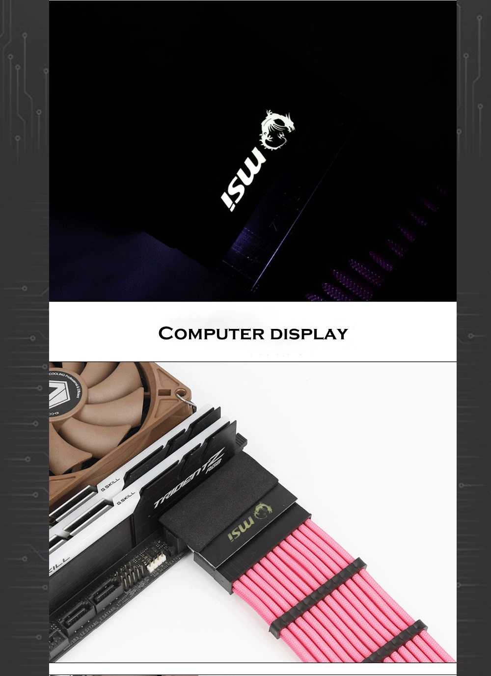 atx 24pin connector adapter
