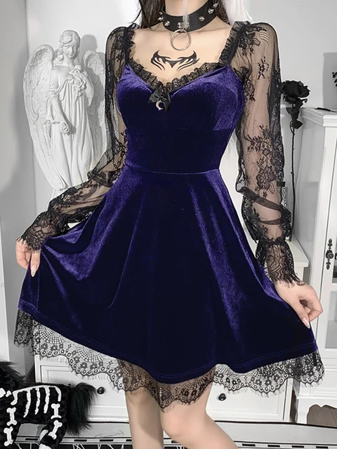 Velvet Gothic Dress 3